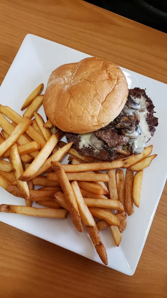 Mushroom Swiss Burger